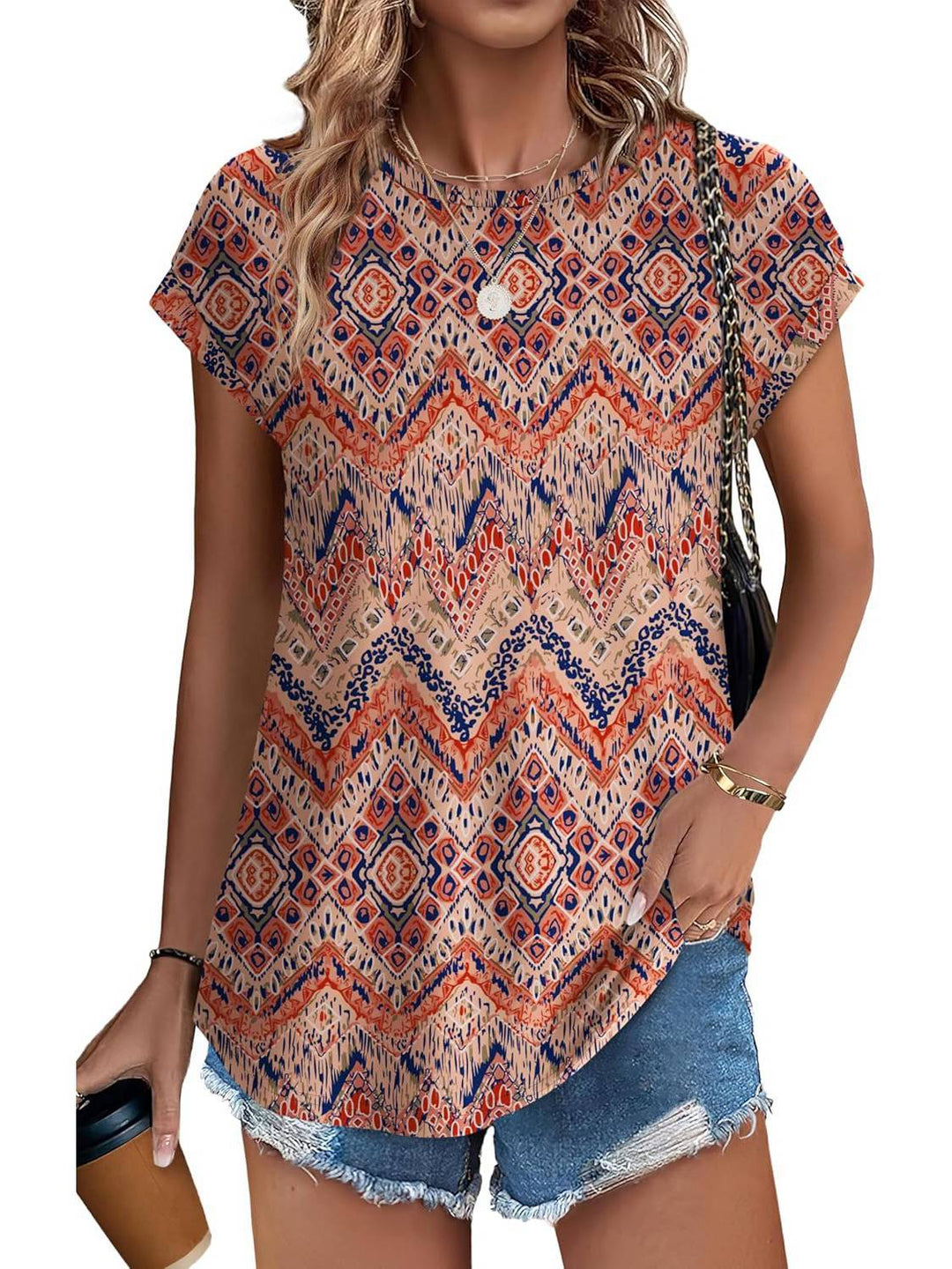 Necie | Chic Printed Blouse