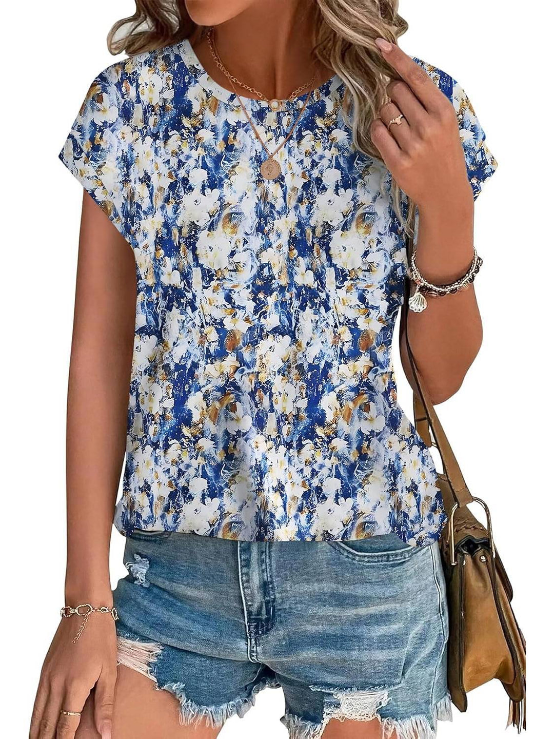 Necie | Chic Printed Blouse