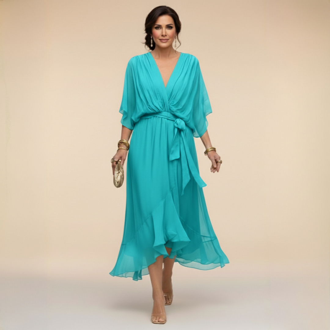 Milena™ Chiffon V-Neck Dress