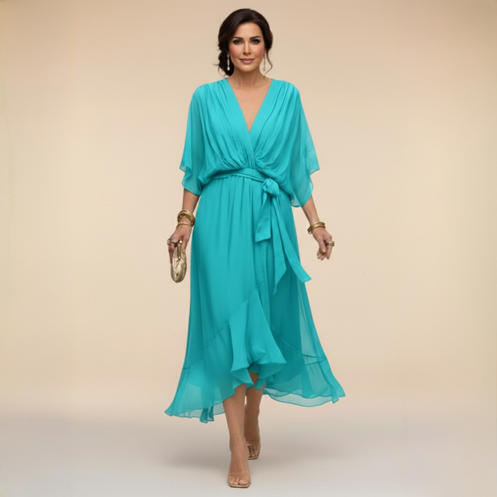 Milena™ Chiffon V-Neck Dress