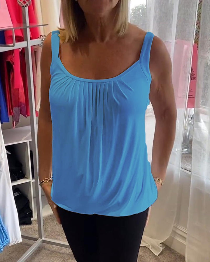 Vangie | Graceful Pleated Top