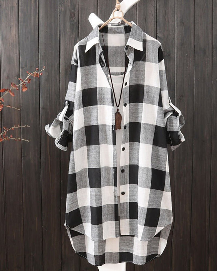 Ingrid | Flowy Plaid Shirt