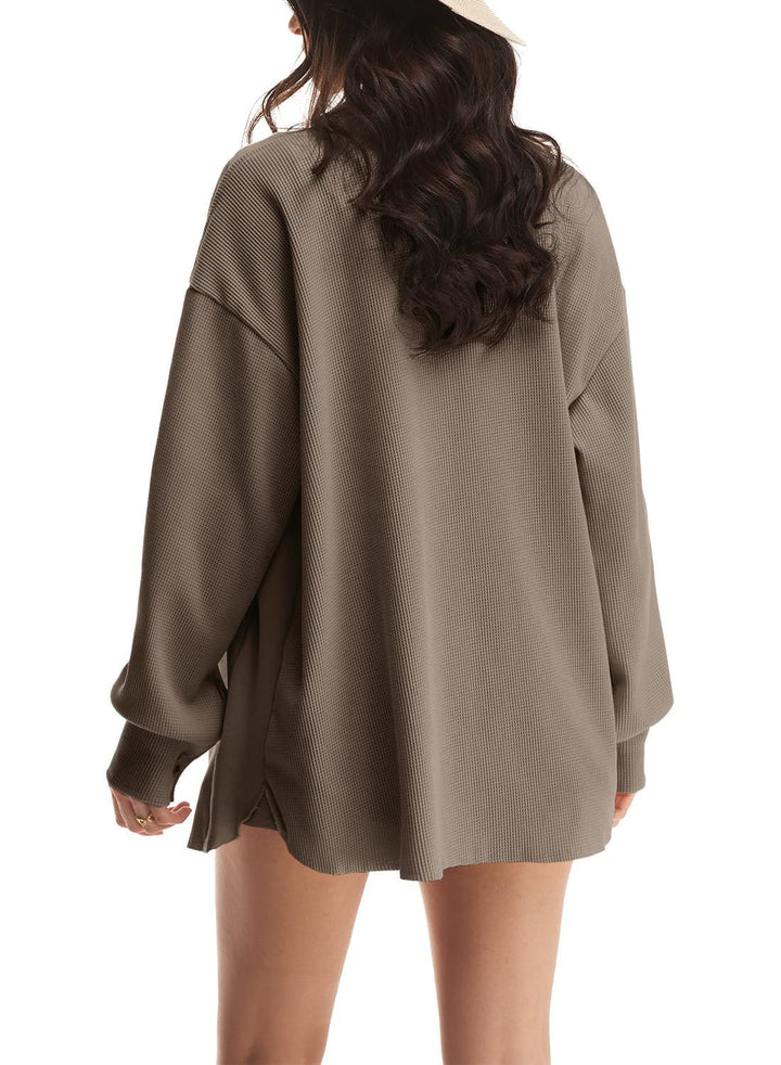 Charlina | Cozy Waffle Shacket