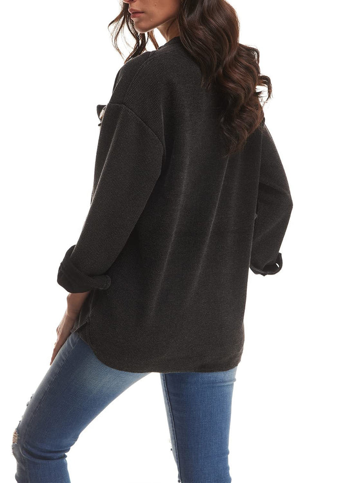 Charlina | Cozy Waffle Shacket