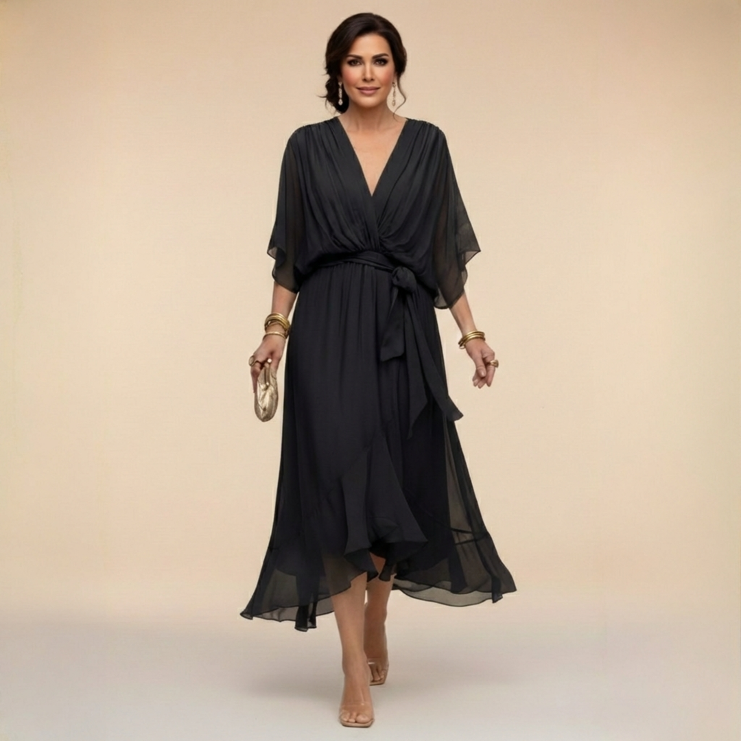 Milena™ Chiffon V-Neck Dress