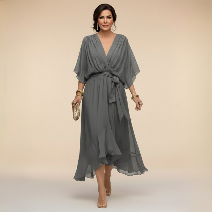 Milena™ Chiffon V-Neck Dress