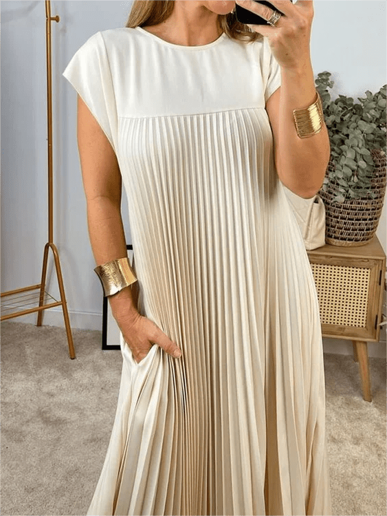 Sandra | Pleated Elegant Dress
