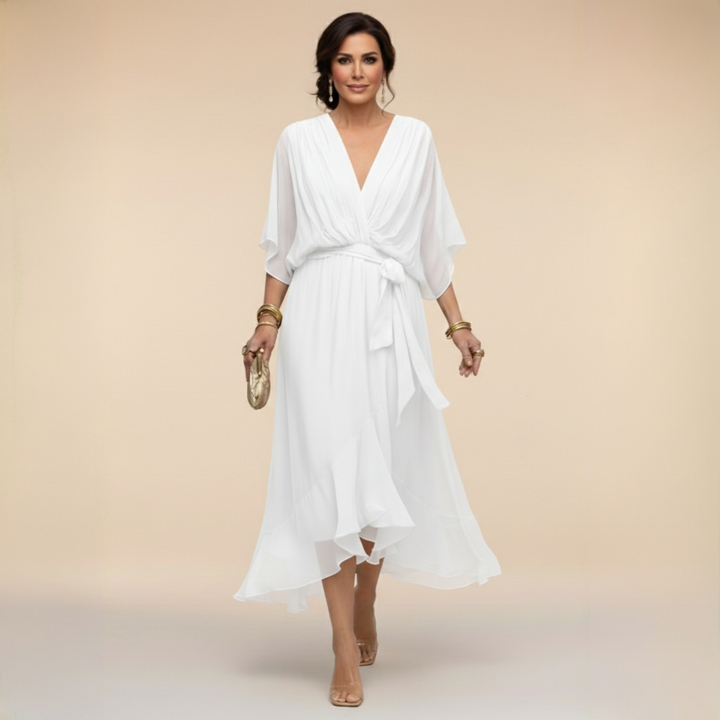 Milena™ Chiffon V-Neck Dress