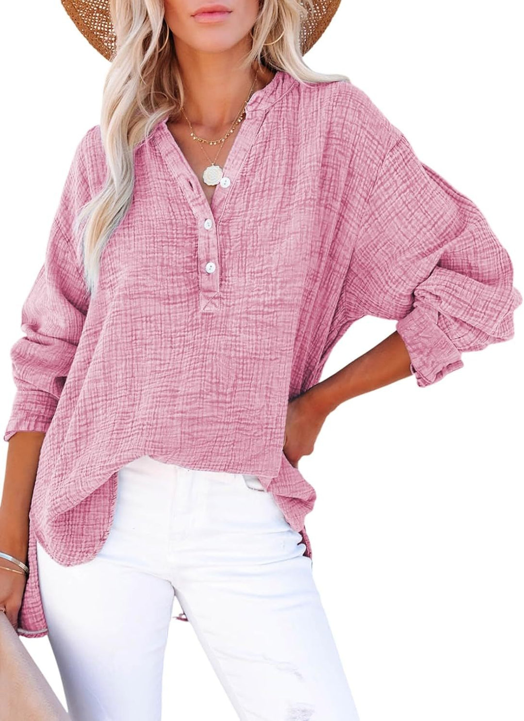 Vicky | Casual Button Blouse