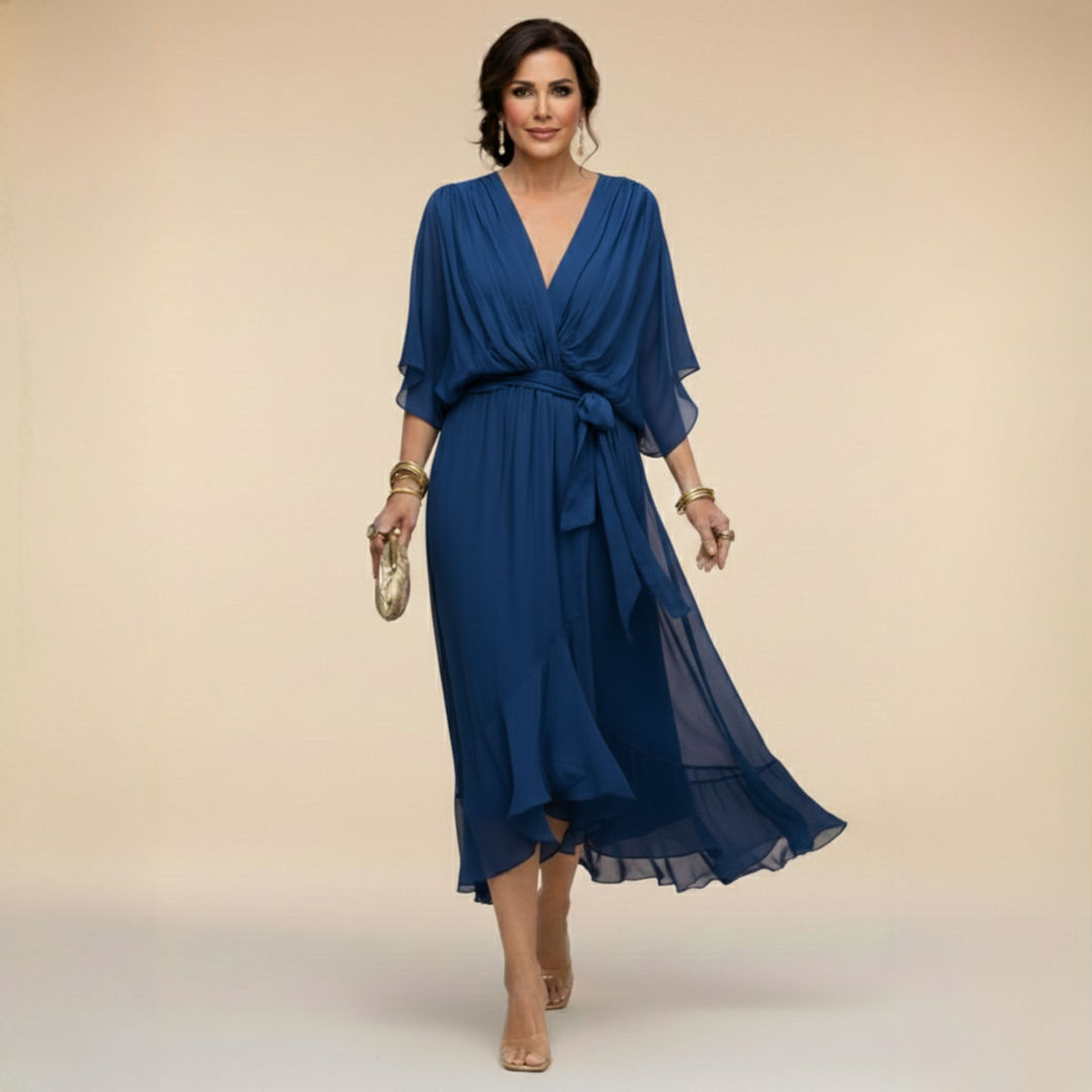 Milena™ Chiffon V-Neck Dress
