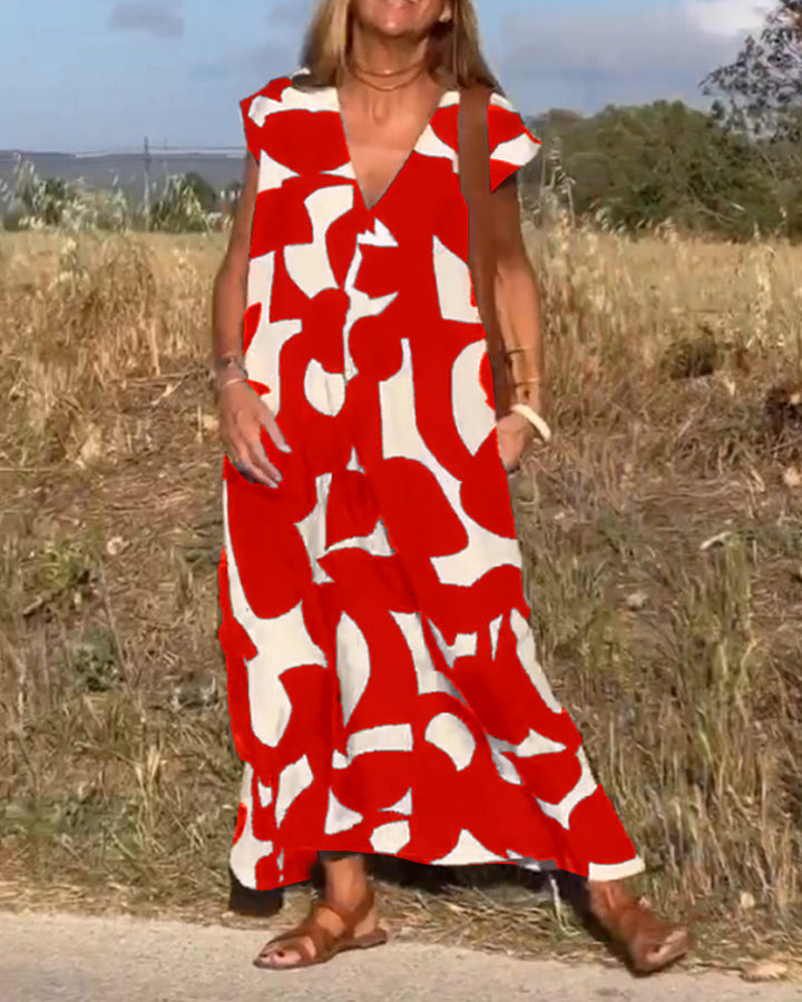 Nola | Elegant Print Dress