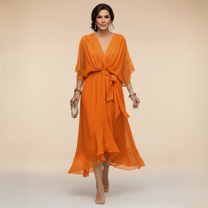 Milena™ Chiffon V-Neck Dress