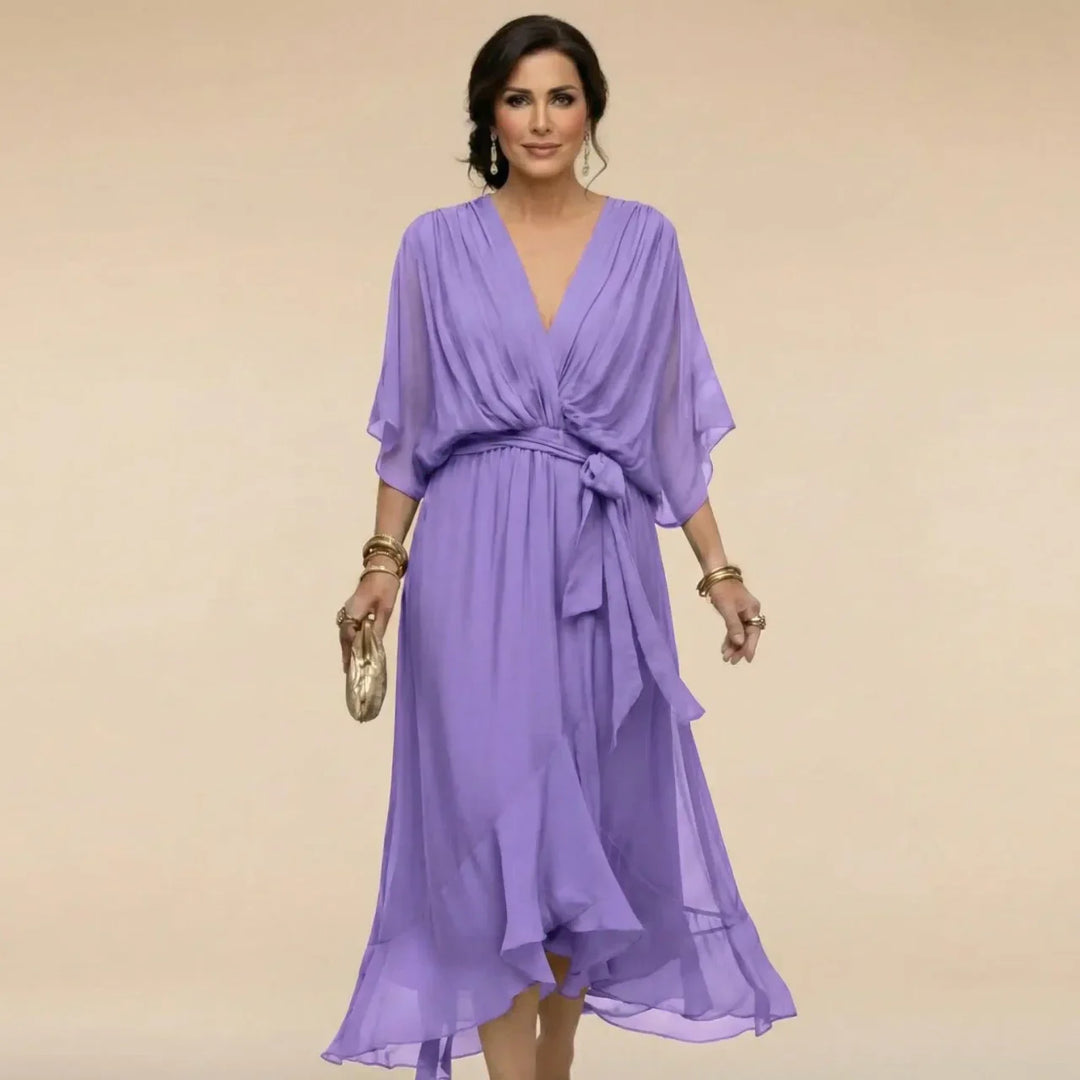 Milena™ Chiffon V-Neck Dress