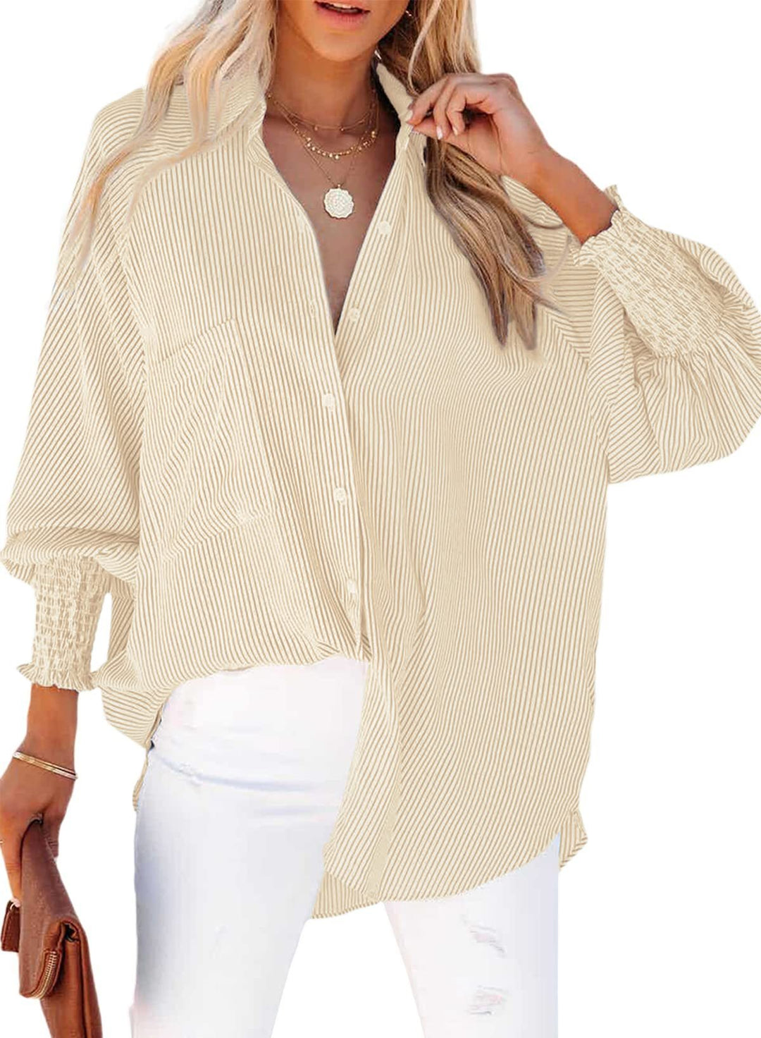 Jillian | Elegant Striped Shirt