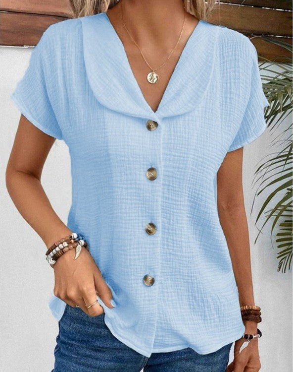 Sarah | Collared Butterfly Blouse