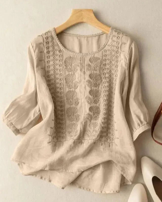 Cristine | Delicate Cotton Blouse
