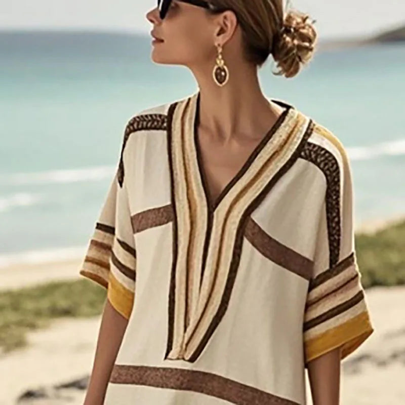 Vien | Striped Coastal Dress