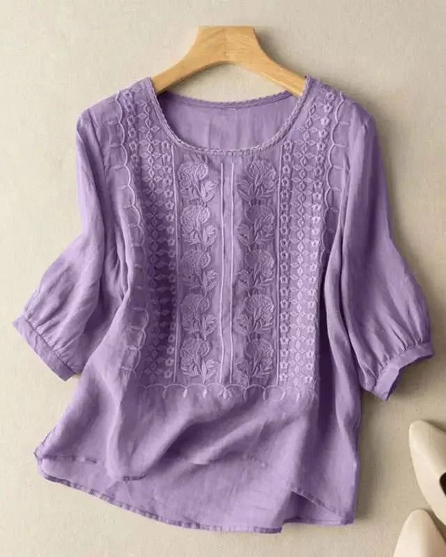 Cristine | Delicate Cotton Blouse
