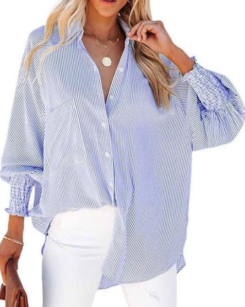 Jillian | Elegant Striped Shirt