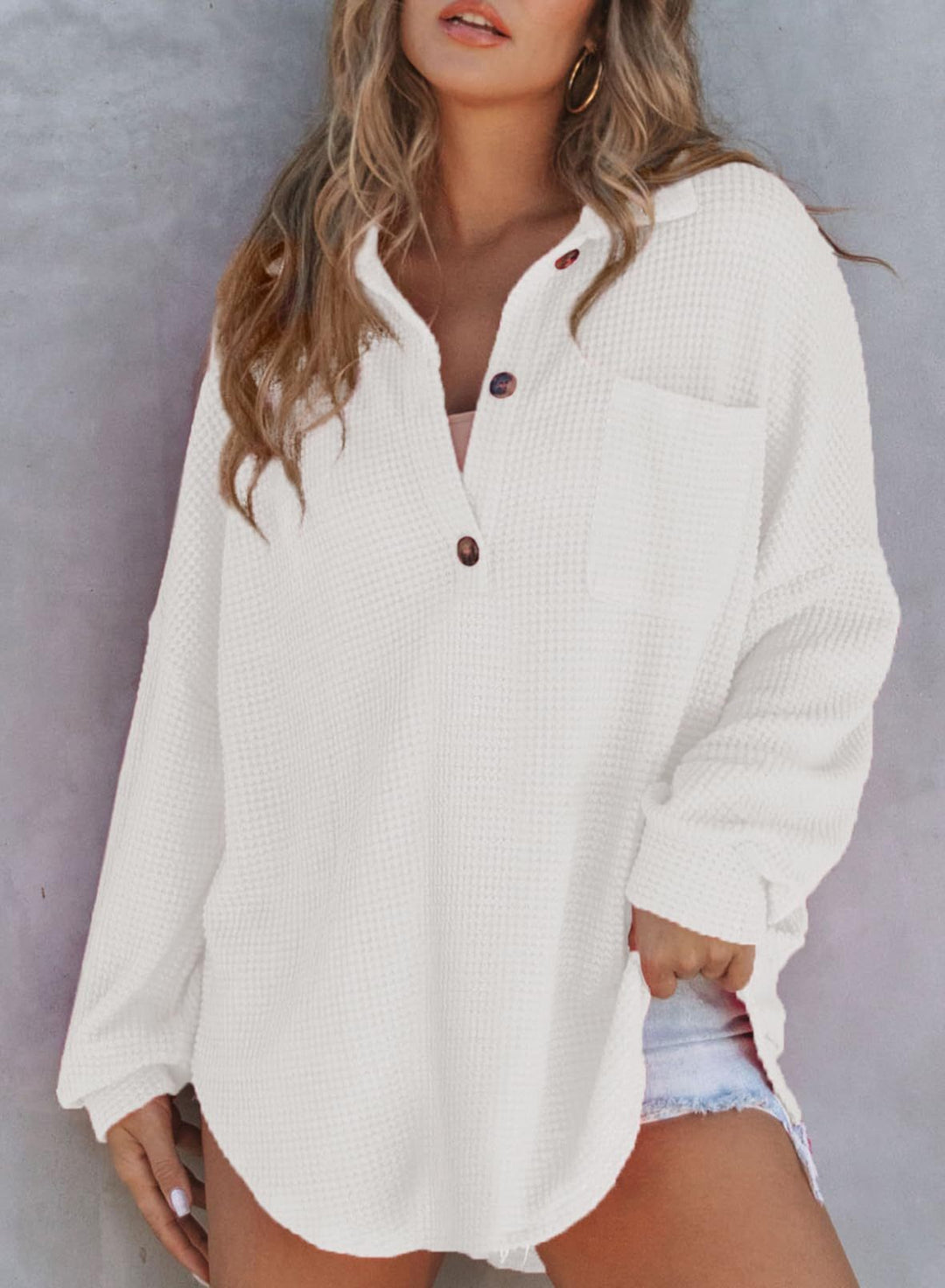 Luisa | Chic Waffle Jacket