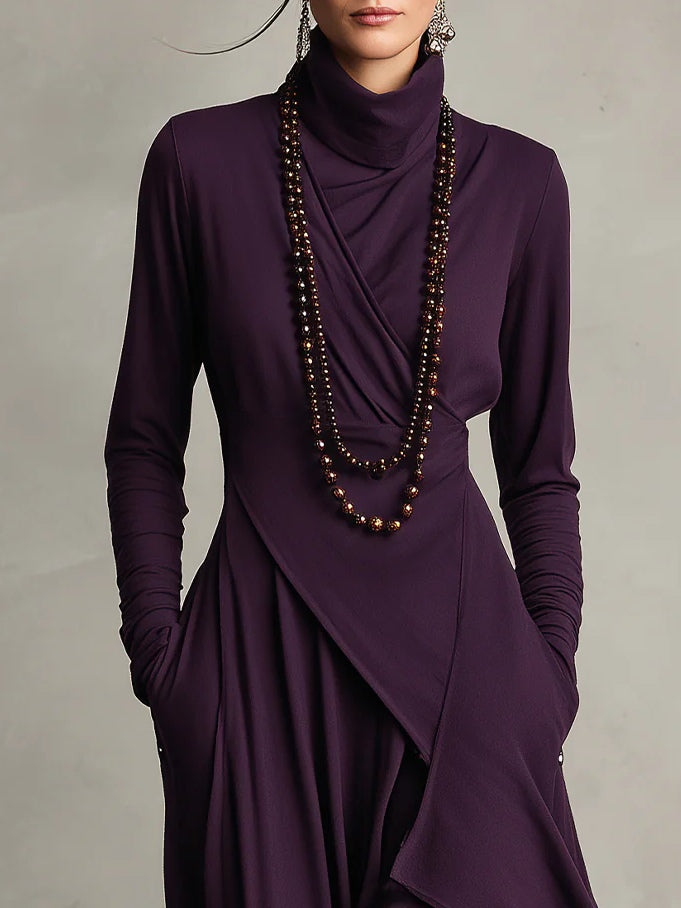 Yelena | Regal Pleated Maxi Dress