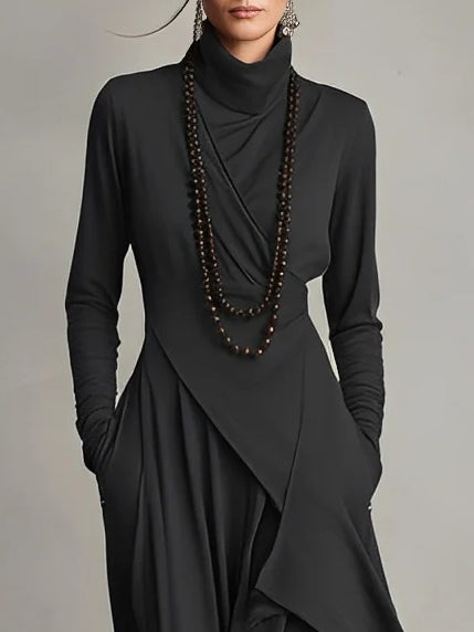 Yelena | Regal Pleated Maxi Dress